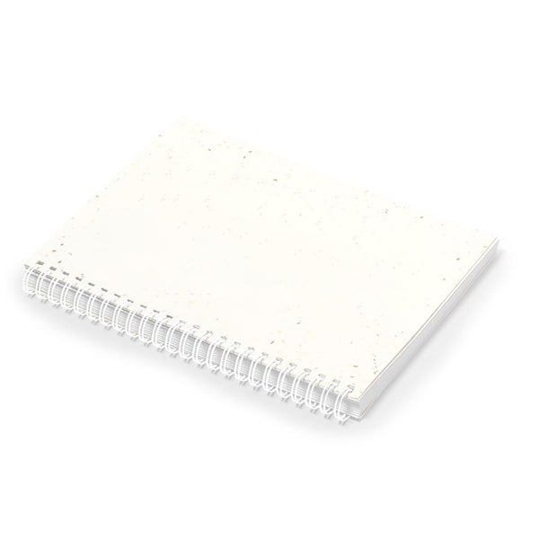 Taccuino con Semi Bitar bianco - personalizzabile con logo