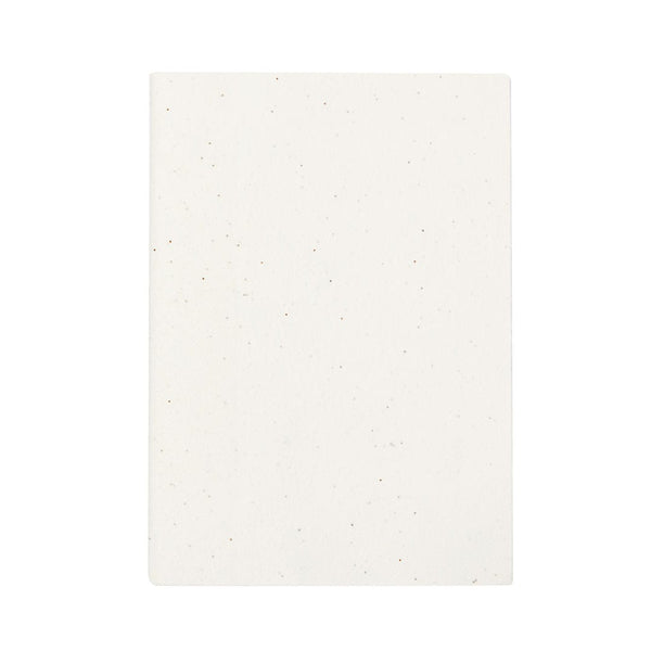 Taccuino con Semi Derna bianco - personalizzabile con logo