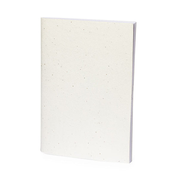 Taccuino con Semi Derna bianco - personalizzabile con logo