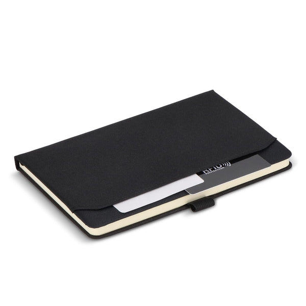 Taccuino con tasca Ashira A5 - personalizzabile con logo