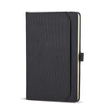 Taccuino con tasca Ashira A5 Nero - personalizzabile con logo