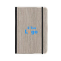 Taccuino deluxe A5 Treeline copertina in legno grigio - personalizzabile con logo