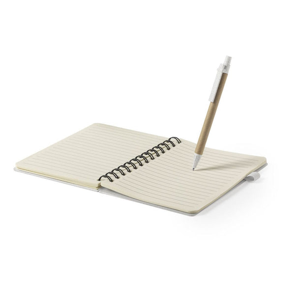 Taccuino Eco Paglia Personalizzato beige - personalizzabile con logo