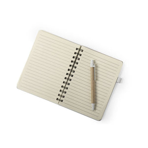 Taccuino Eco Paglia Personalizzato beige - personalizzabile con logo