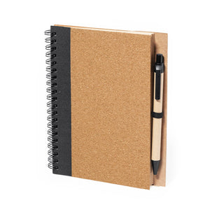 Taccuino Gienah nero - personalizzabile con logo