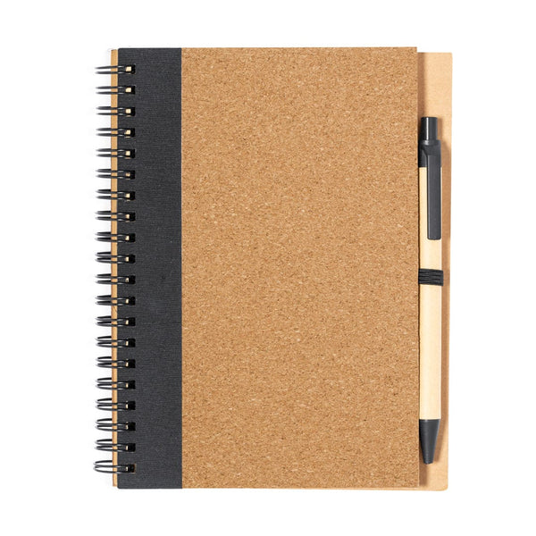 Taccuino Gienah nero - personalizzabile con logo