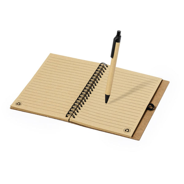 Taccuino Gienah nero - personalizzabile con logo