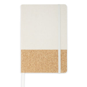 Taccuino in cotone e sughero A5 natural - personalizzabile con logo