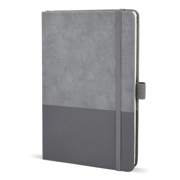 Taccuino in pelle termica A5 Grigio - personalizzabile con logo