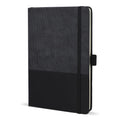 Taccuino in pelle termica A5 Nero - personalizzabile con logo