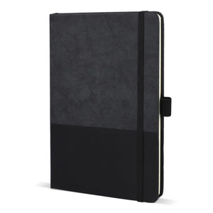 Taccuino in pelle termica A5 Nero - personalizzabile con logo