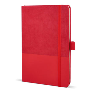 Taccuino in pelle termica A5 Rosso - personalizzabile con logo