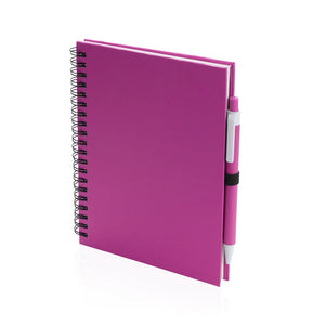 Taccuino Koguel fucsia - personalizzabile con logo