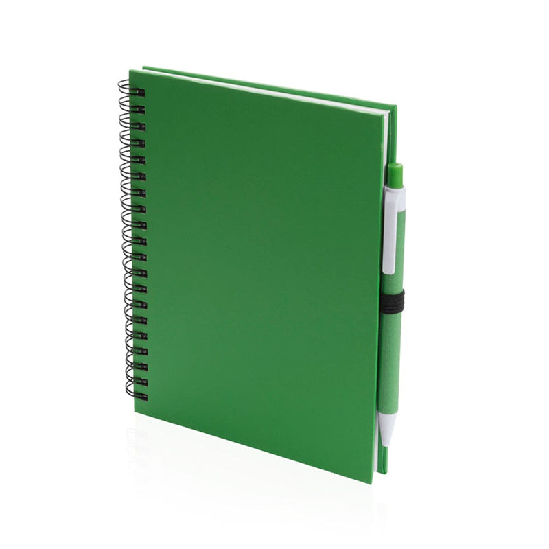 Taccuino Koguel verde - personalizzabile con logo
