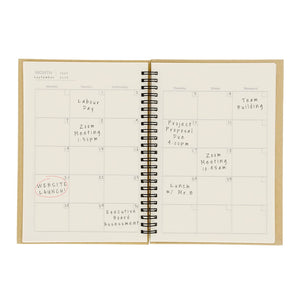 Taccuino Planning Mensile Celik natural - personalizzabile con logo