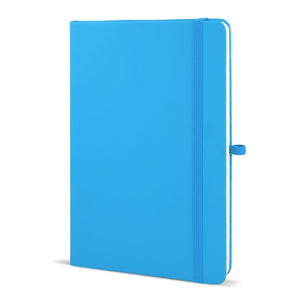 Taccuino PU Sora A5 azzurro - personalizzabile con logo