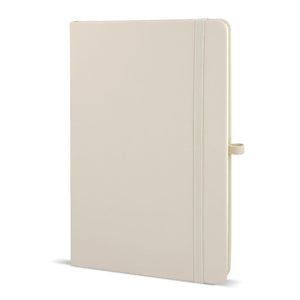Taccuino PU Sora A5 Beige - personalizzabile con logo