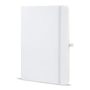 Taccuino PU Sora A5 Bianco - personalizzabile con logo