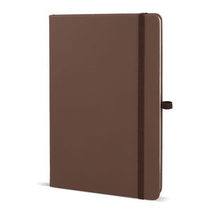 Taccuino PU Sora A5 Marrone scuro - personalizzabile con logo
