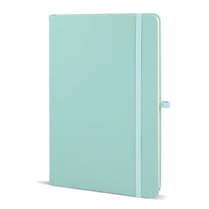 Taccuino PU Sora A5 verde calce - personalizzabile con logo