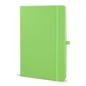 Taccuino PU Sora A5 verde - personalizzabile con logo
