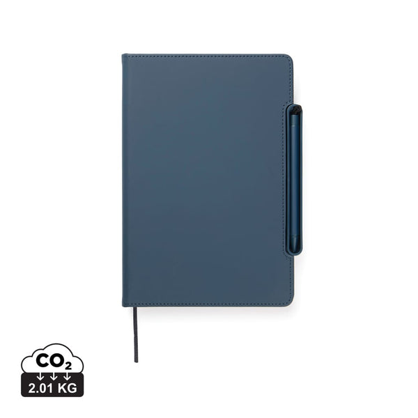 Taccuino ricaricabile 4 in 1 VINGA Baltimore blu navy - personalizzabile con logo