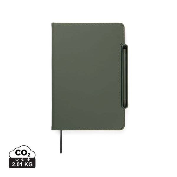 Taccuino ricaricabile 4 in 1 VINGA Baltimore verde - personalizzabile con logo
