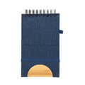 Taccuino Supporto Alyxa blu navy - personalizzabile con logo