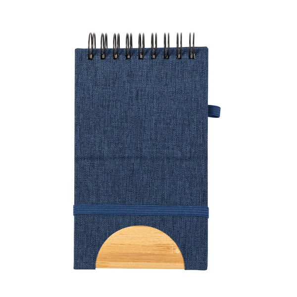Taccuino Supporto Alyxa blu navy - personalizzabile con logo