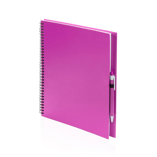 Taccuino Tecnar fucsia - personalizzabile con logo