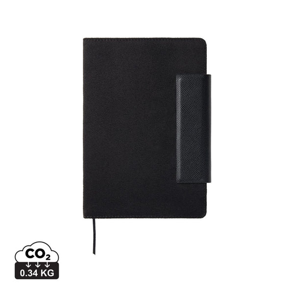 Taccuino VINGA Marlow GRS nero - personalizzabile con logo