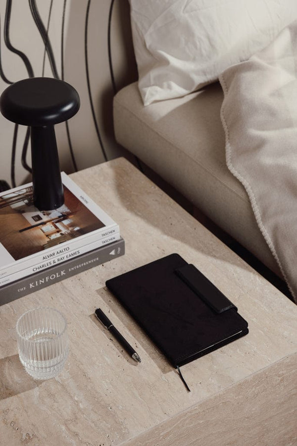 Taccuino VINGA Marlow GRS nero - personalizzabile con logo