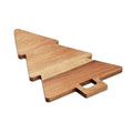 Taglere in acacia natalizio natural - personalizzabile con logo