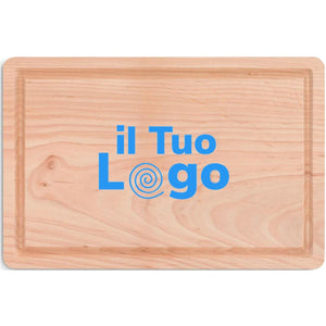 Tagliere grande rettangolare beige - personalizzabile con logo