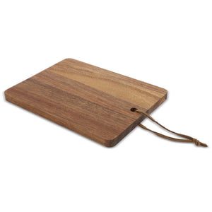 Tagliere in acacia 20 x 15 x 1,2 cm natural - personalizzabile con logo