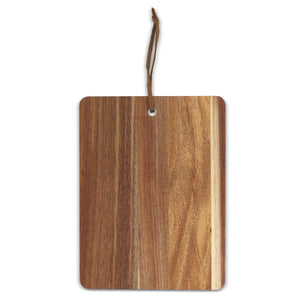 Tagliere in acacia 20 x 15 x 1,2 cm natural - personalizzabile con logo