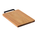 Tagliere in acacia con manico natural - personalizzabile con logo