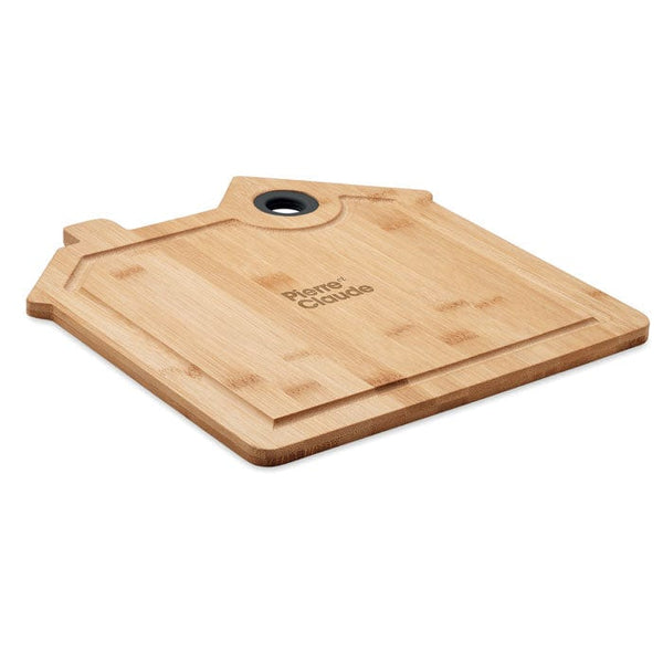 Tagliere in bamboo Casa beige - personalizzabile con logo