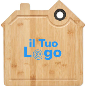 Tagliere in bamboo Casa beige - personalizzabile con logo