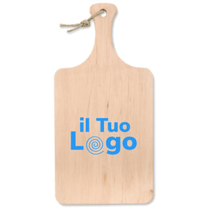 Tagliere in legno beige - personalizzabile con logo