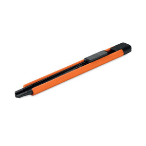 Taglierino piccolo retrattile arancione - personalizzabile con logo