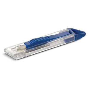 Taglierino retrattile Blu - personalizzabile con logo