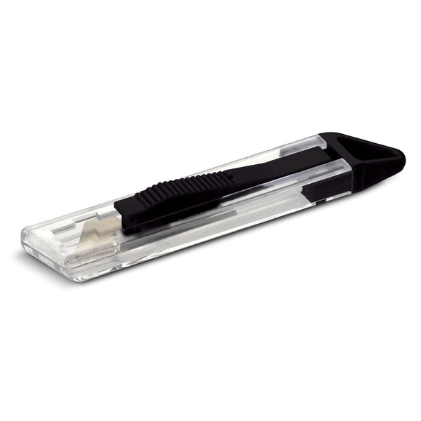 Taglierino retrattile Nero - personalizzabile con logo