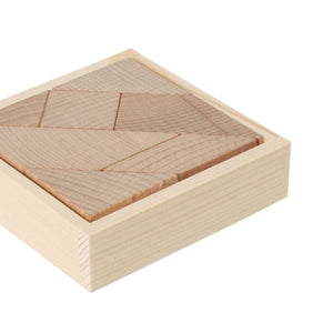 Tangram Personalizzato Double in Legno - personalizzabile con logo
