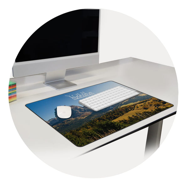 Tappetino da scrivania A2 con stampa in sublimazione 59x42 cm Bianco - personalizzabile con logo