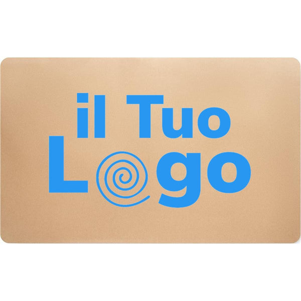 Tappetino da tavolo grande beige - personalizzabile con logo