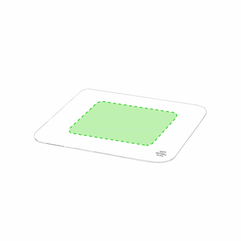 Tappetino Mouse Antibatterico Walin bianco - personalizzabile con logo