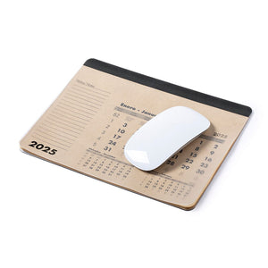 Tappetino Mouse Calendario Flen beige - personalizzabile con logo