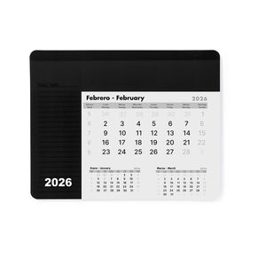 Tappetino Mouse Calendario Rendux nero - personalizzabile con logo