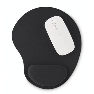 Tappetino mouse ergonomico Nero - personalizzabile con logo